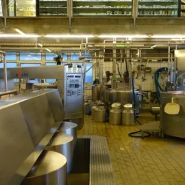 Água potável na produção de laticínio
